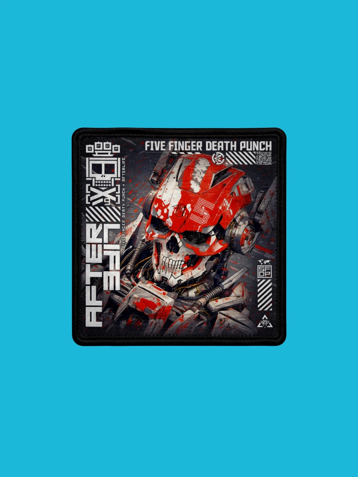 Patch Five Finger Death Punch - AfterLife - Imprimé - Carré de 7,5 x 7,5 centimètres